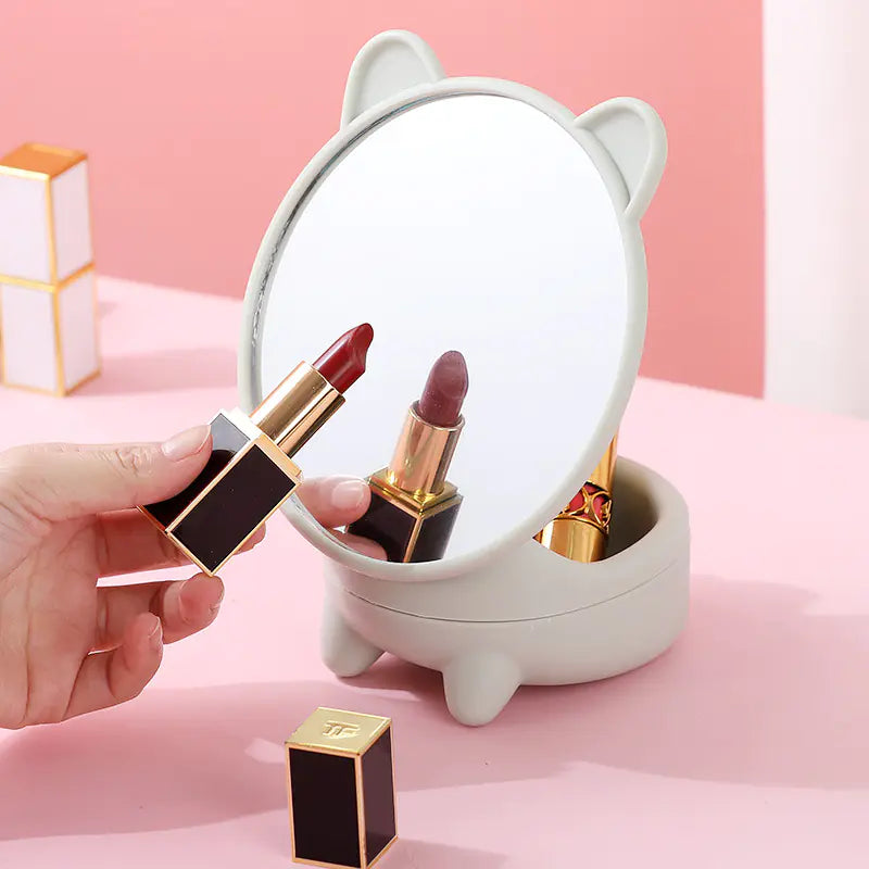 High-Definition Desktop Makeup Mirror for Students