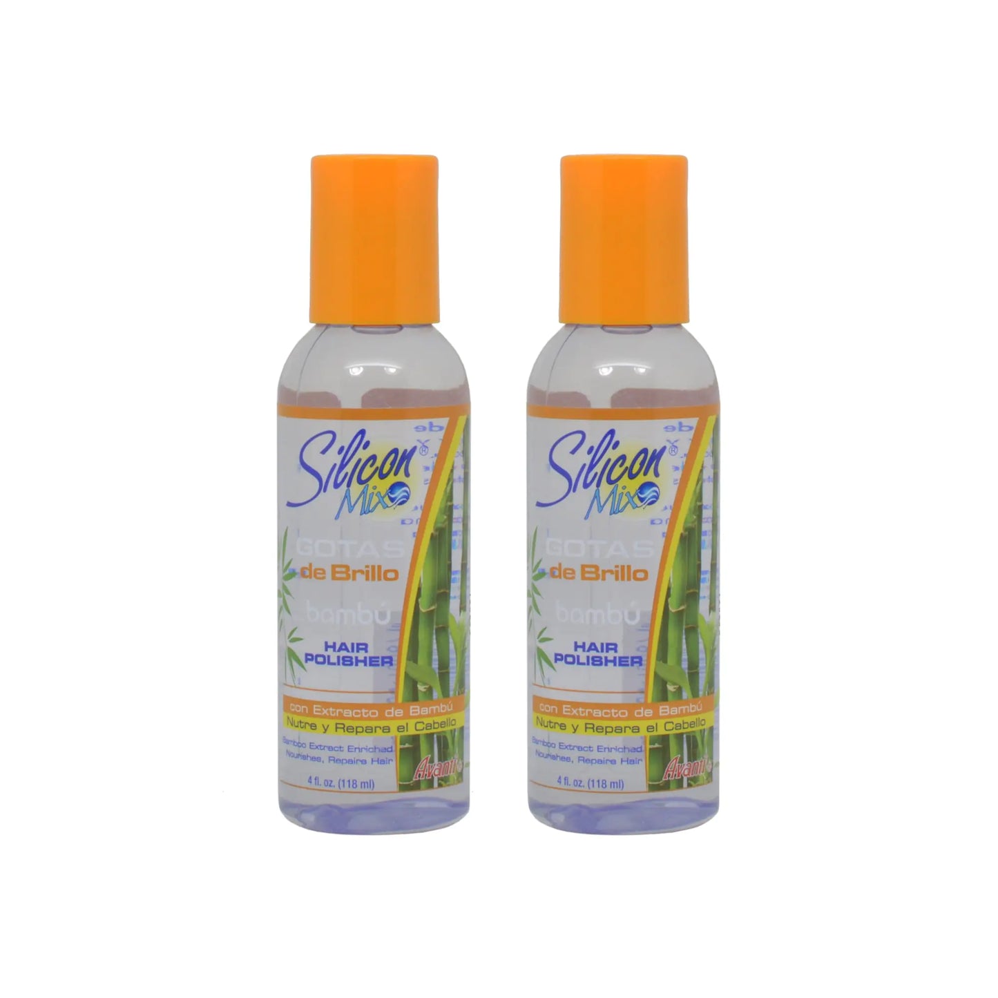 Silicon Mix Gotas de Brillo Bambu Hair Polisher 4oz "Pack of 2"