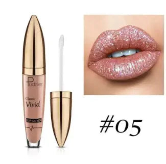 Pudaier Diamond Shimmer Lip Gloss Liquid Lipstick