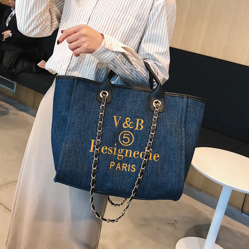 Canvas Tote Bag - Fashionable Shoulder Bag for Travel