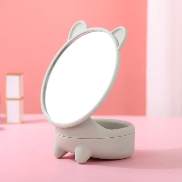High-Definition Desktop Makeup Mirror for Students