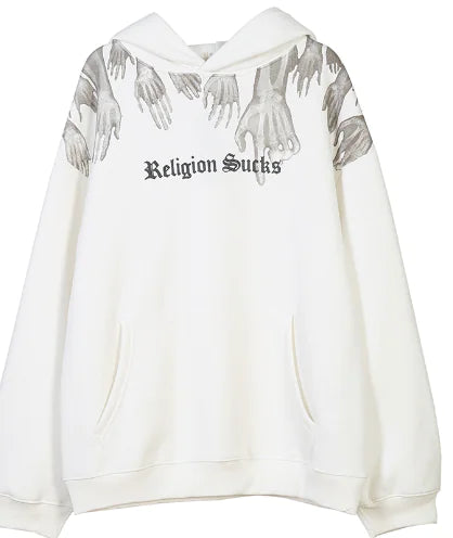 Harajuku Style Retro Loose Plus Size Fleece Sweater